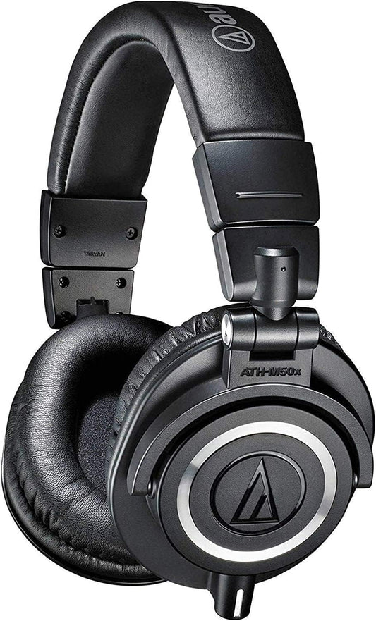 Ath-M50X Professional Studio Monitor Headphones, Black